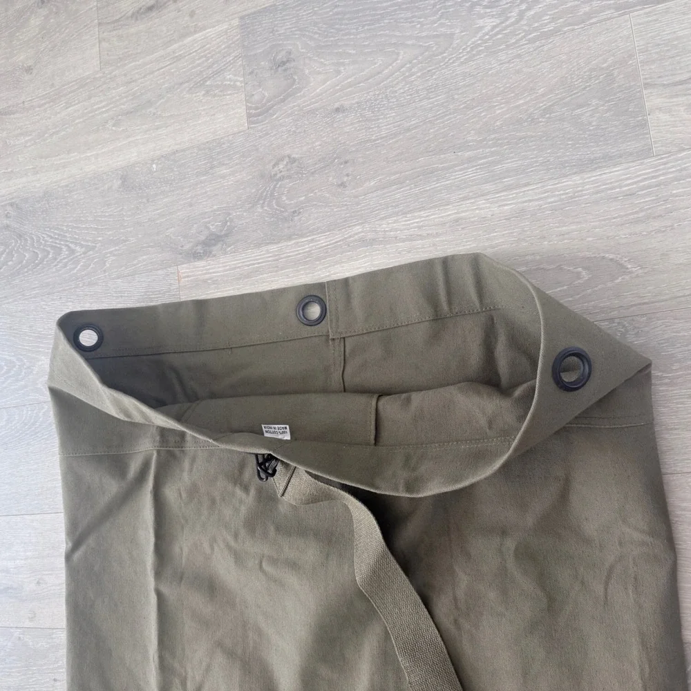 Military Style Olive Drab Canvas Duffel Bag Sea Bag Laundry Travel Bag 50x30